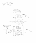 Controls Governor Spring Diagram and Parts List for 20E214-0358-E1  Briggs and Stratton Engine
